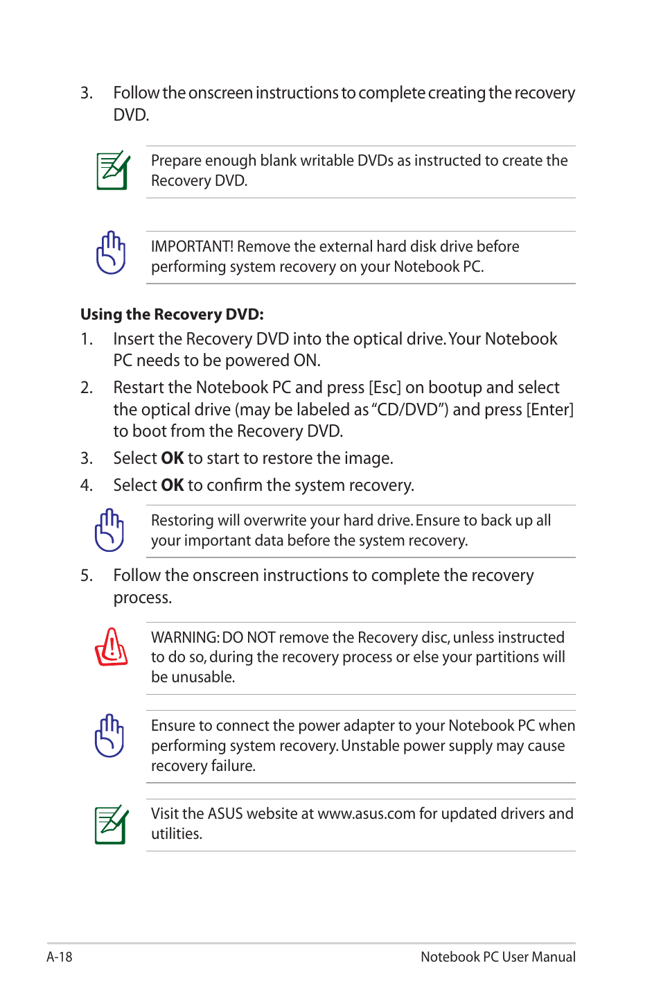 Asus X32VM User Manual | Page 90 / 110