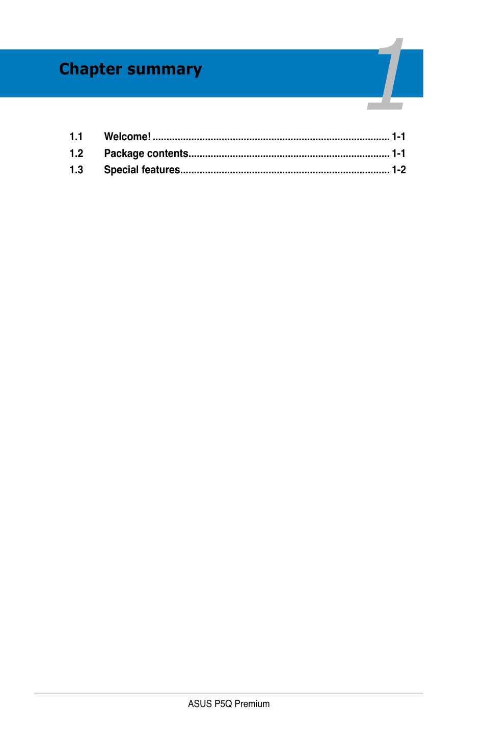 Asus P5Q Premium User Manual | Page 16 / 196
