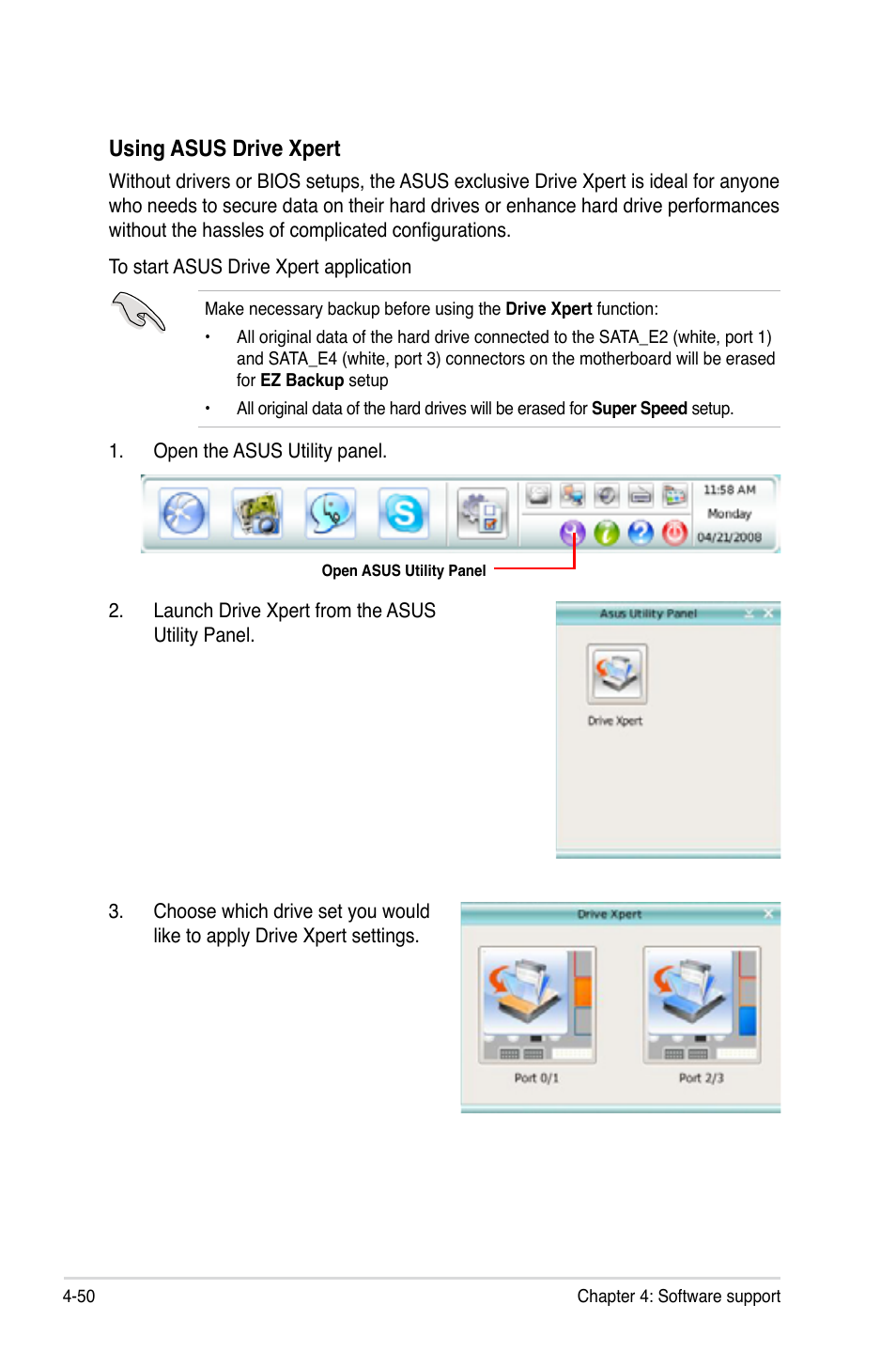 Using asus drive xpert | Asus P5Q Premium User Manual | Page 168 / 196