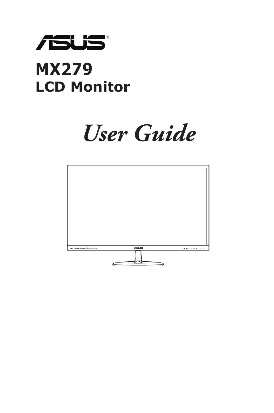 Asus MX279H User Manual | 23 pages