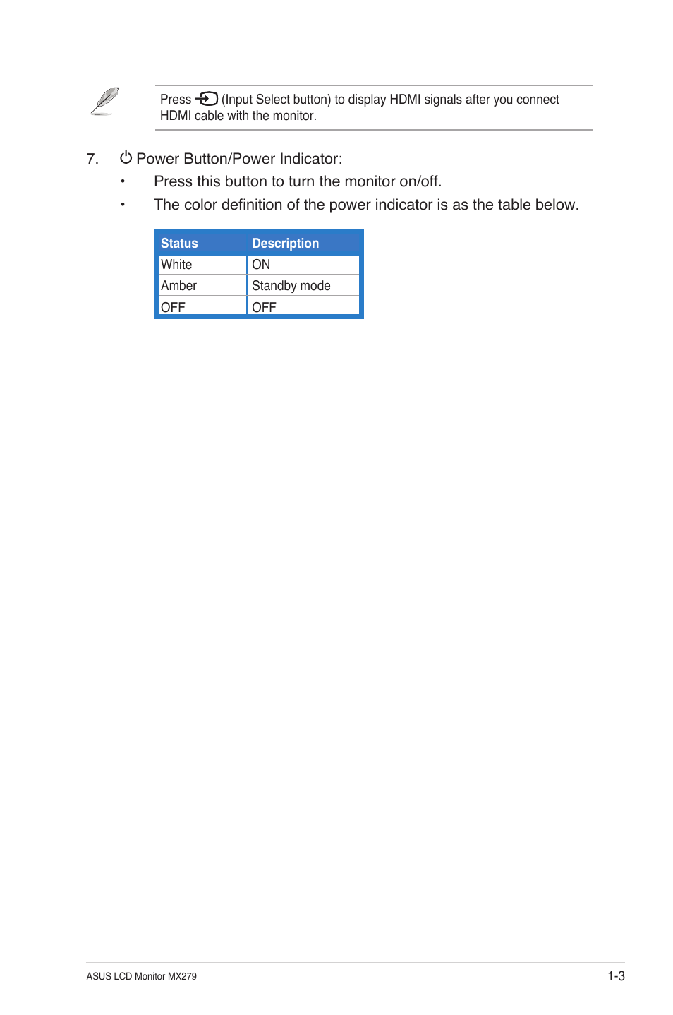 Asus MX279H User Manual | Page 10 / 23