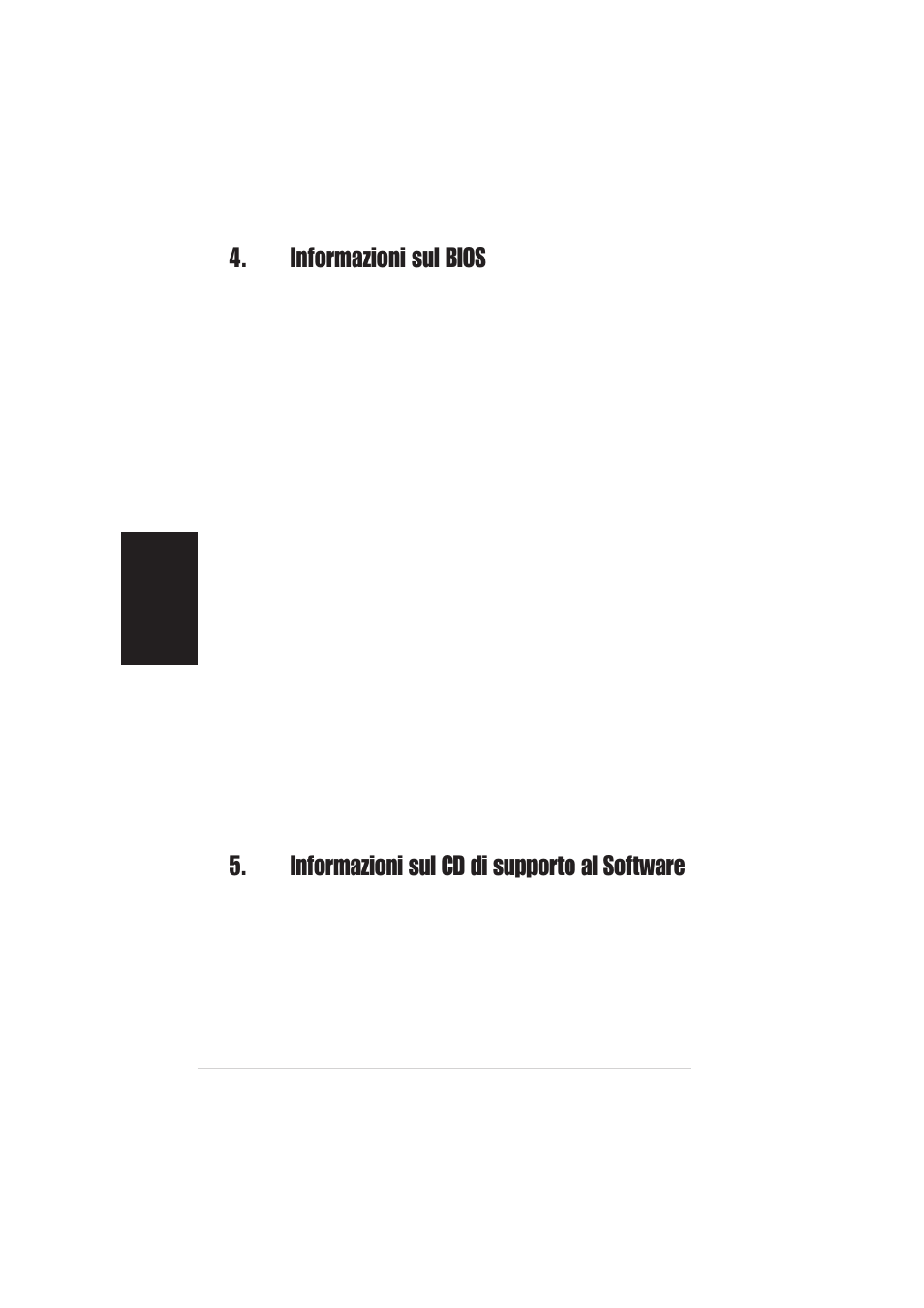 Informazioni sul bios, Informazioni sul cd di supporto al software | Asus K8N User Manual | Page 10 / 16