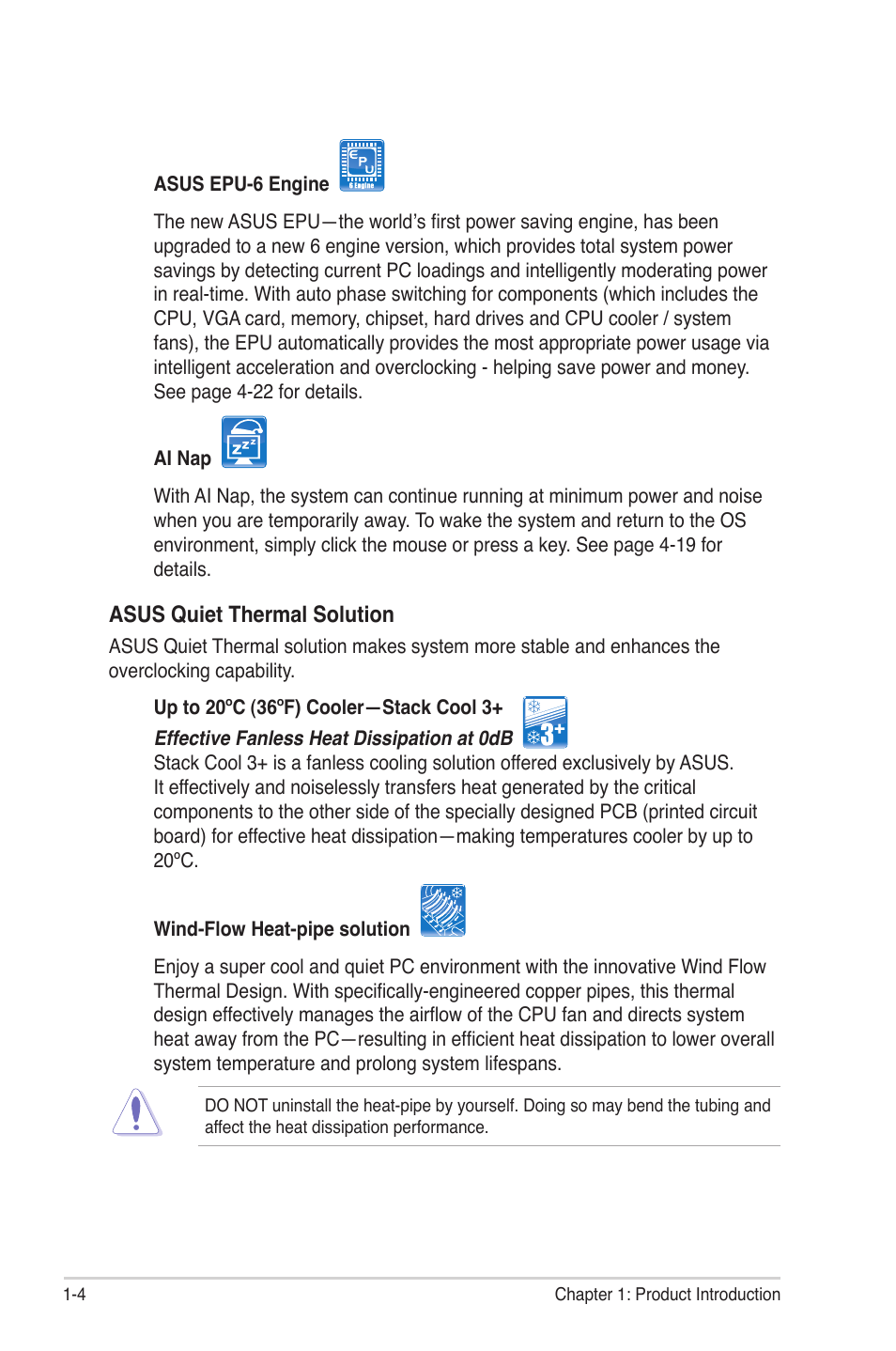 Asus P6TD Deluxe User Manual | Page 22 / 178