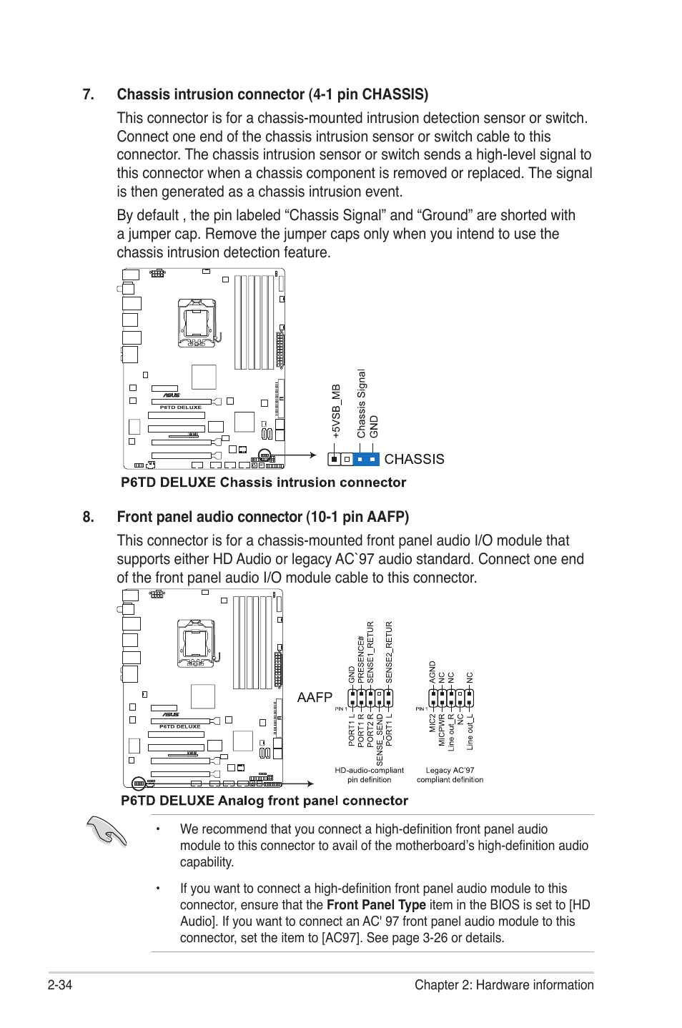 Asus P6TD Deluxe User Manual | Page 62 / 178