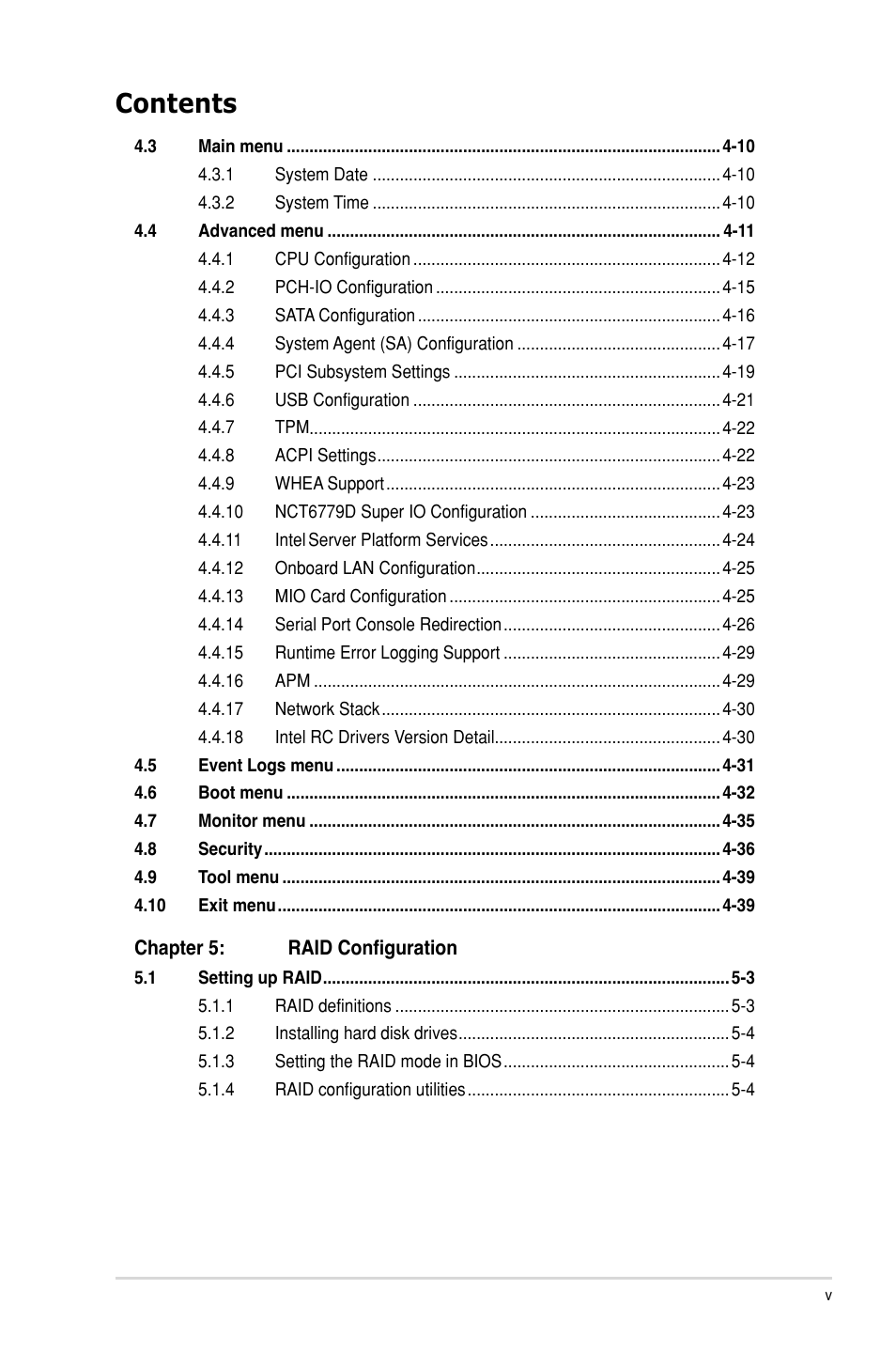 Asus P9D-V User Manual | Page 5 / 150