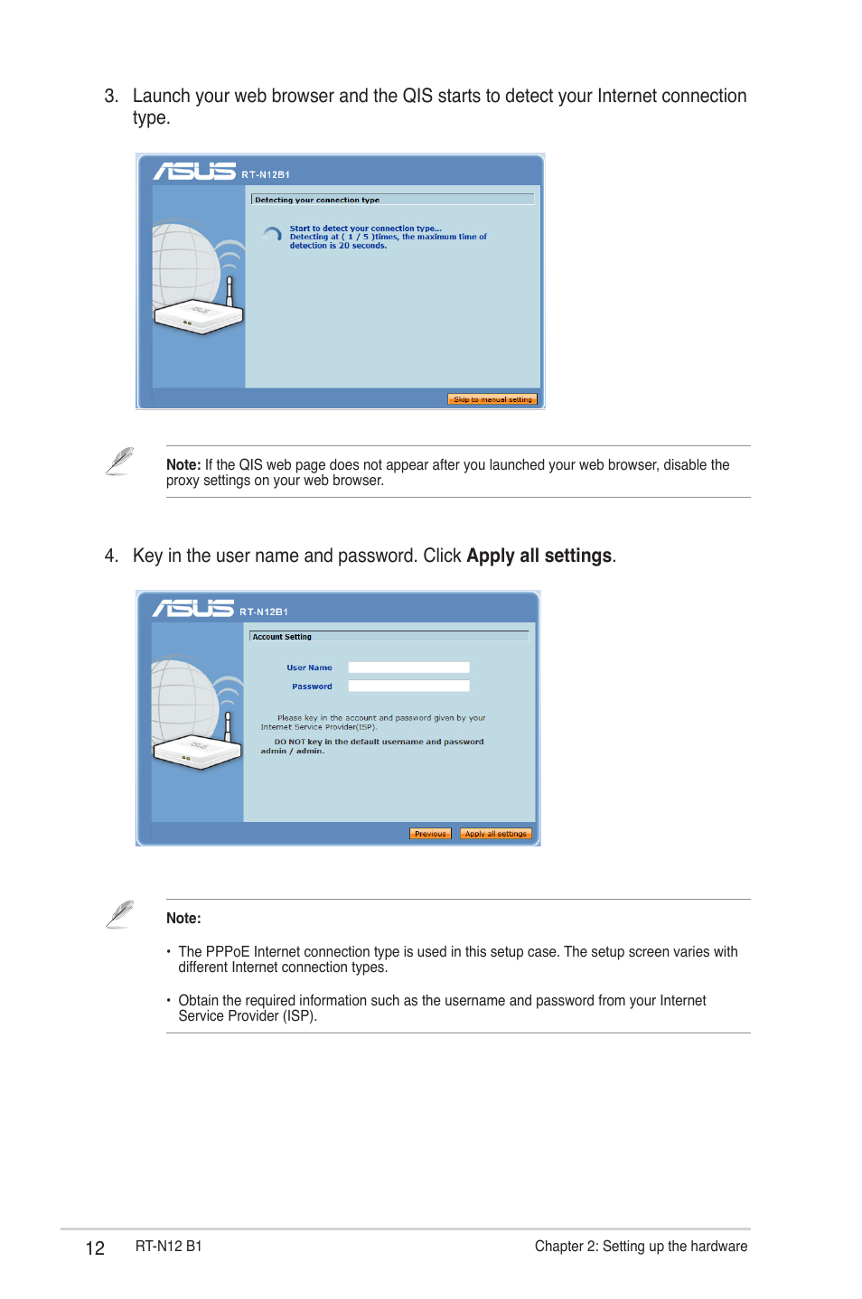 Asus RT-N12 (VER.B1) User Manual | Page 12 / 53