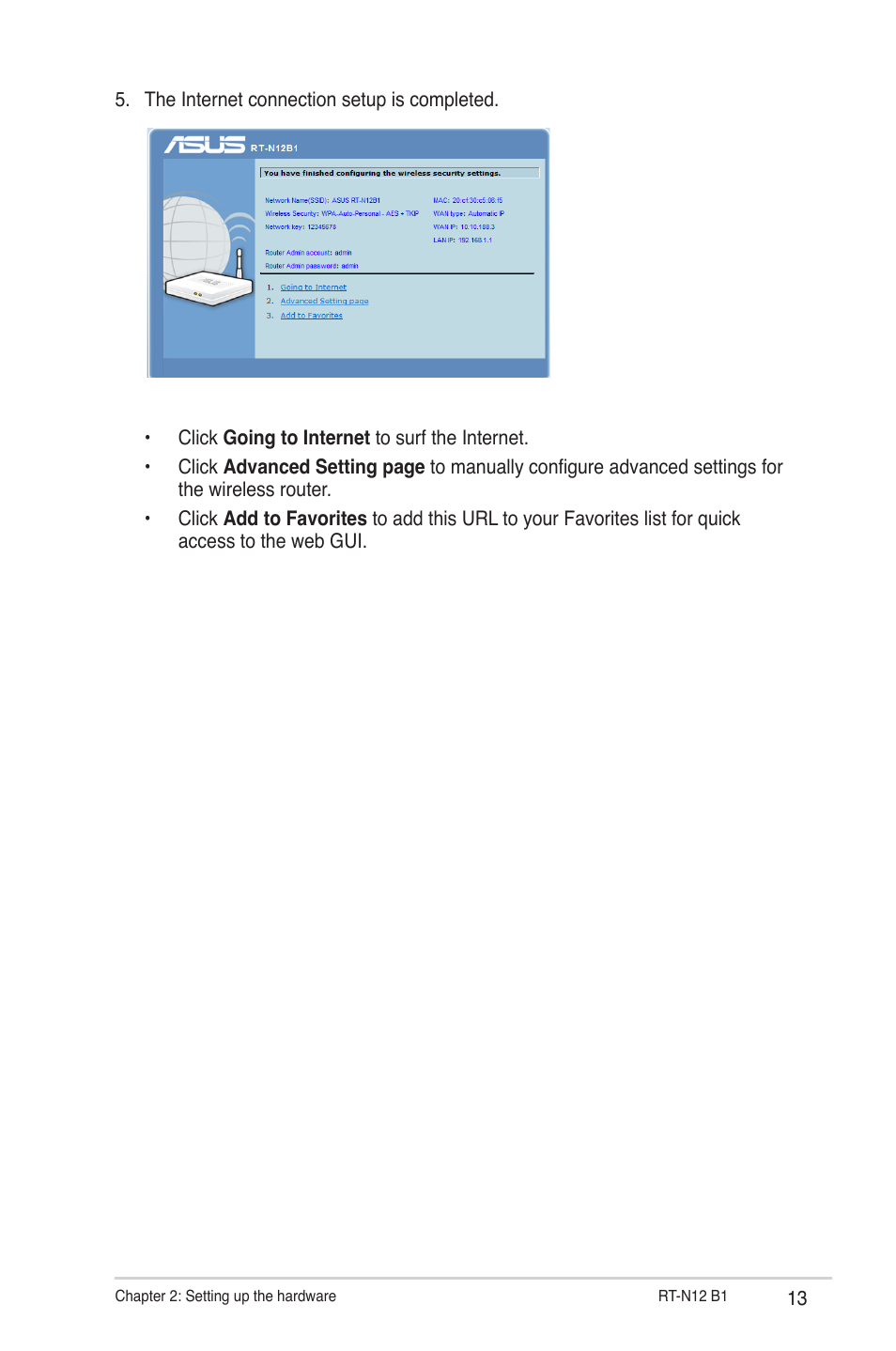 Asus RT-N12 (VER.B1) User Manual | Page 13 / 53