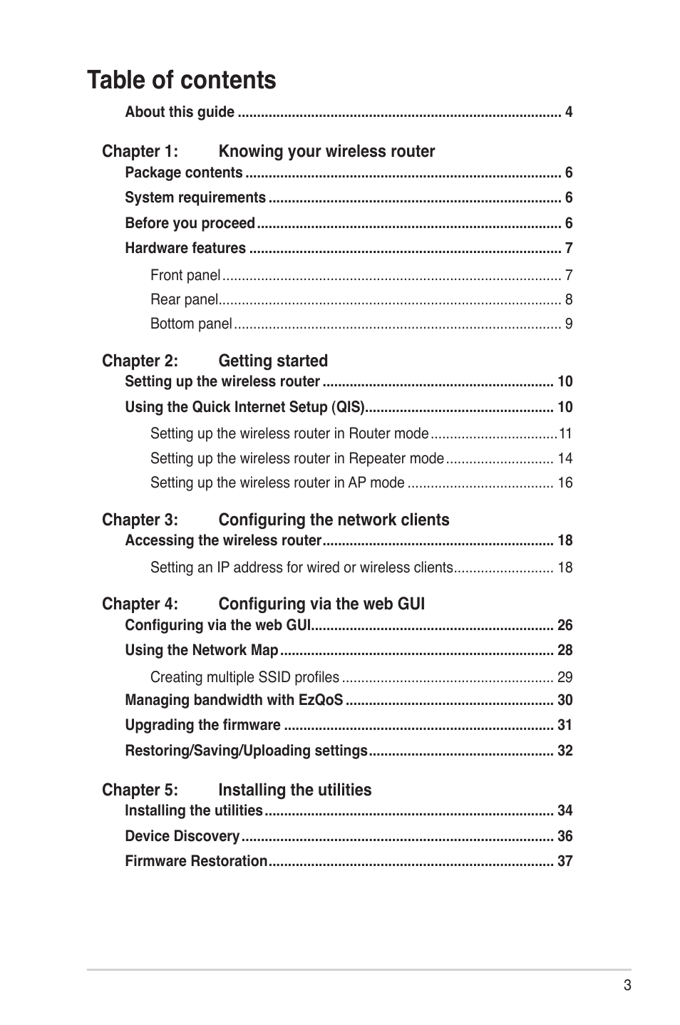 Asus RT-N12 (VER.B1) User Manual | Page 3 / 53