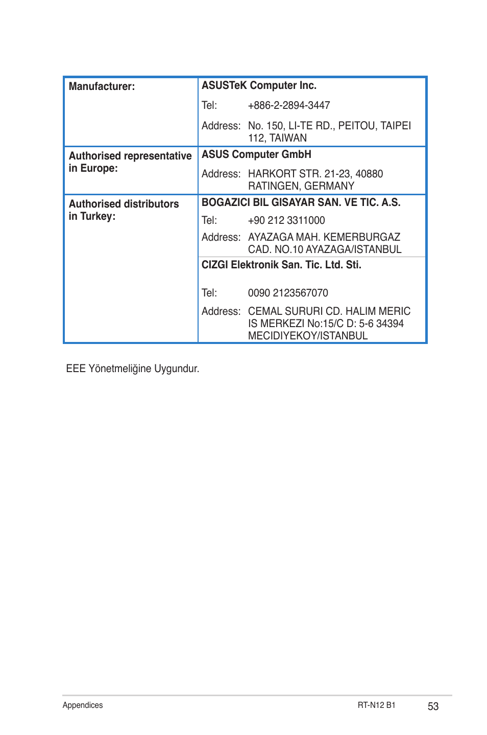 Asus RT-N12 (VER.B1) User Manual | Page 53 / 53