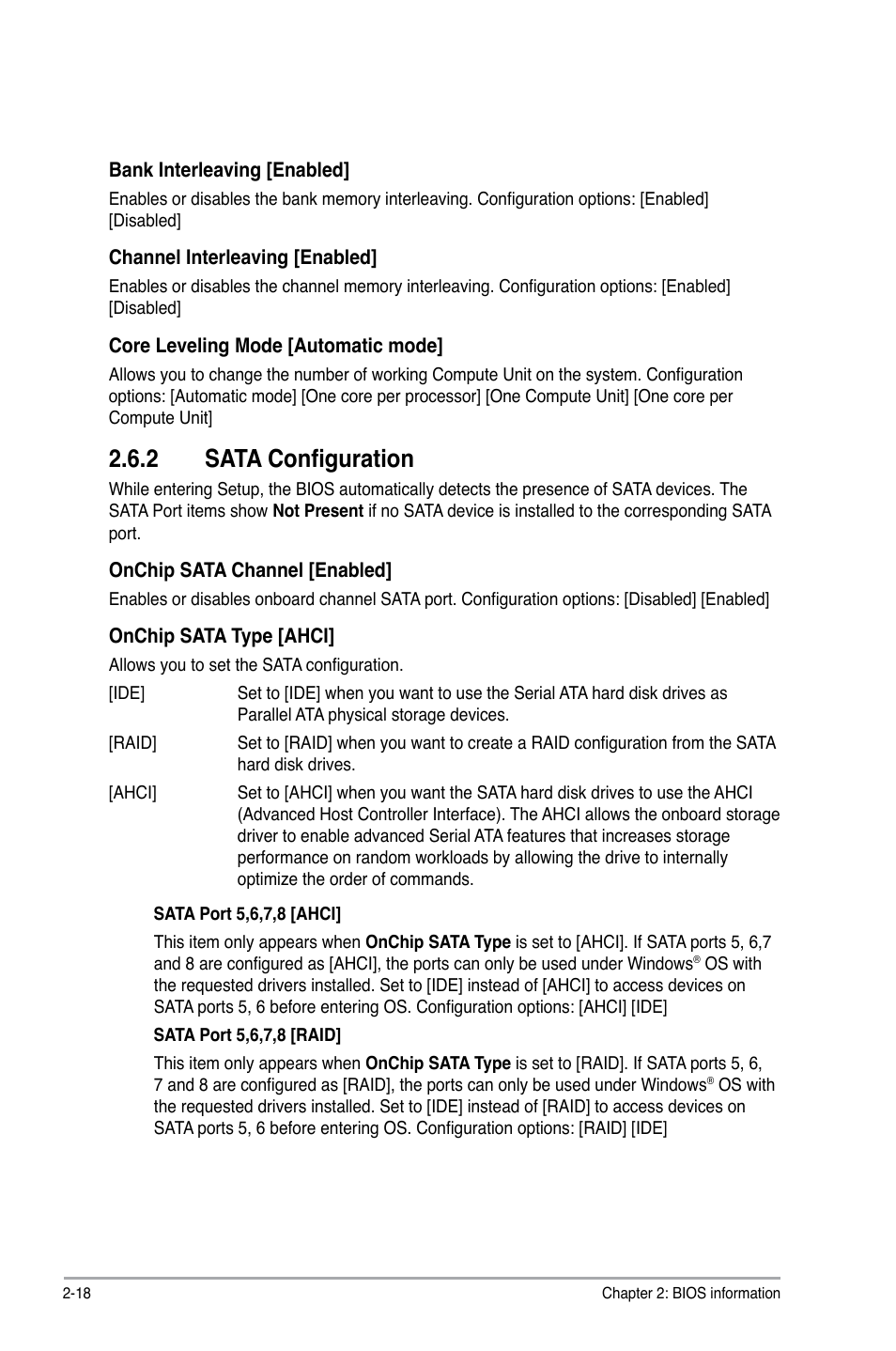 2 sata configuration | Asus A88XM-PLUS User Manual | Page 54 / 76