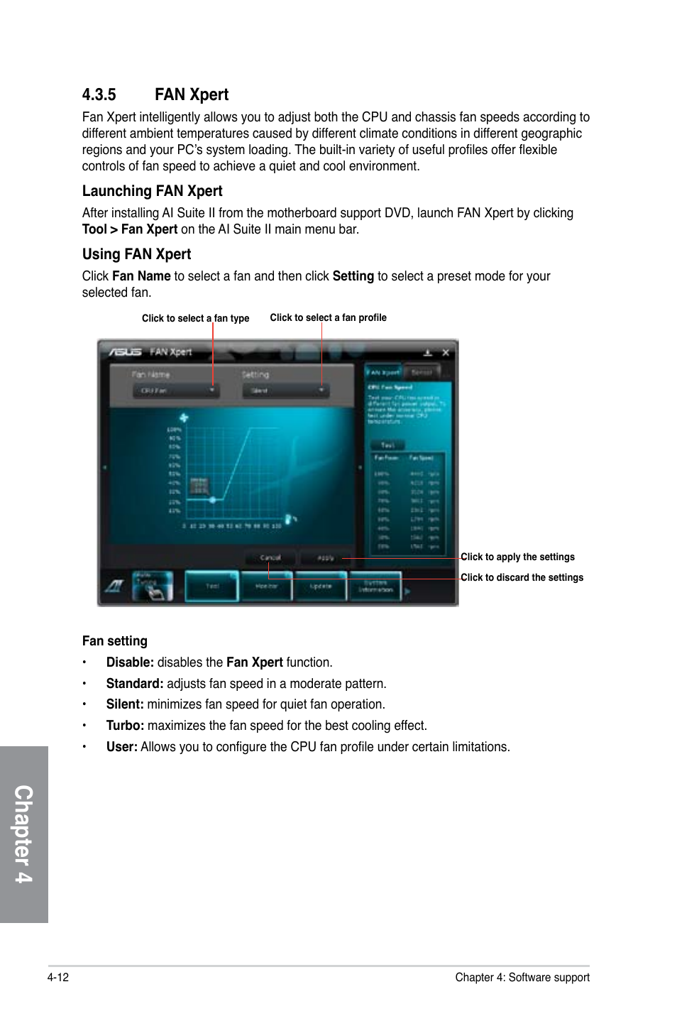 5 fan xpert, 5 fan xpert -12, Chapter 4 | Asus F1A75-V PRO User Manual | Page 104 / 124