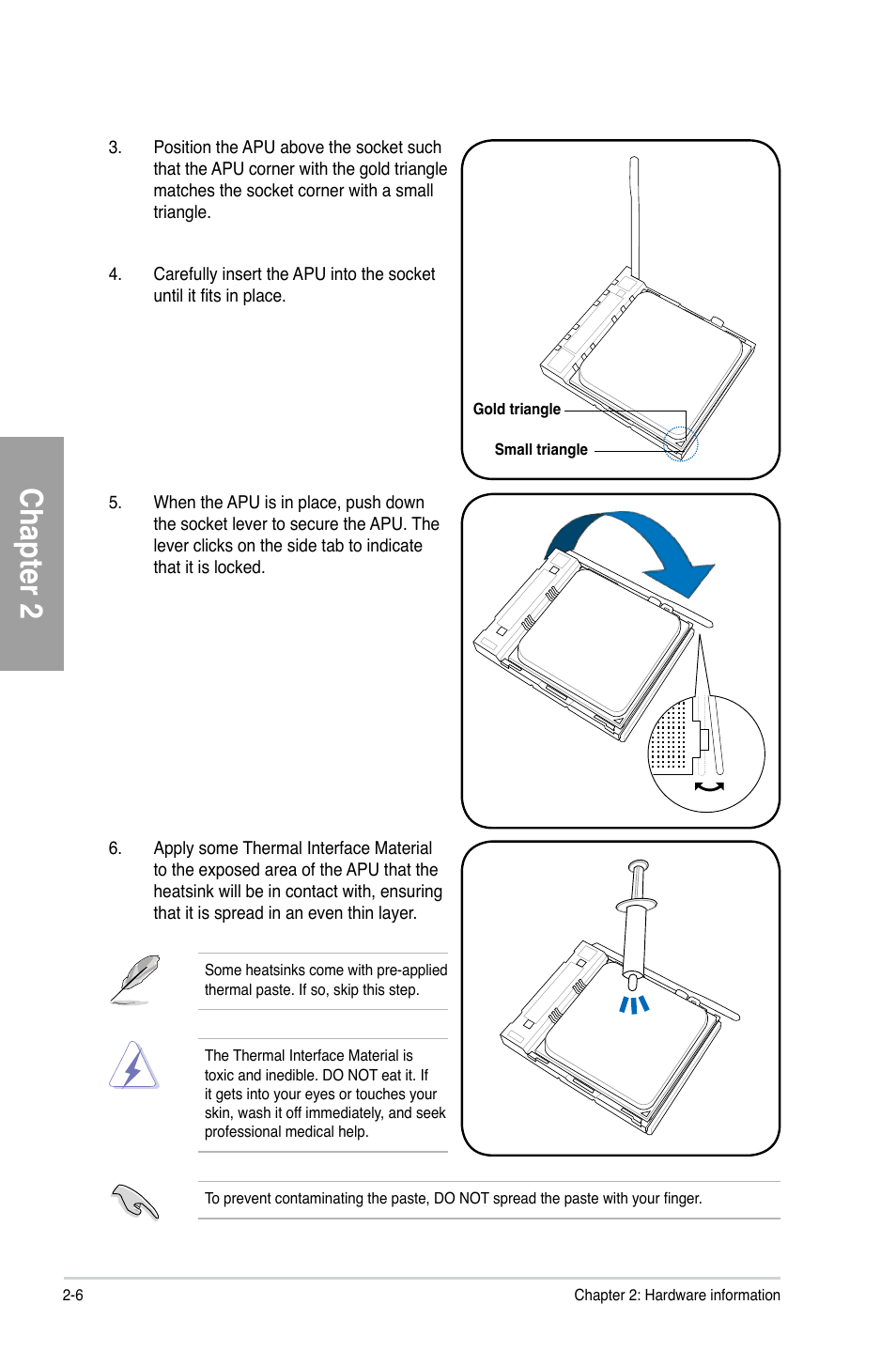 Chapter 2 | Asus F1A75-V PRO User Manual | Page 26 / 124