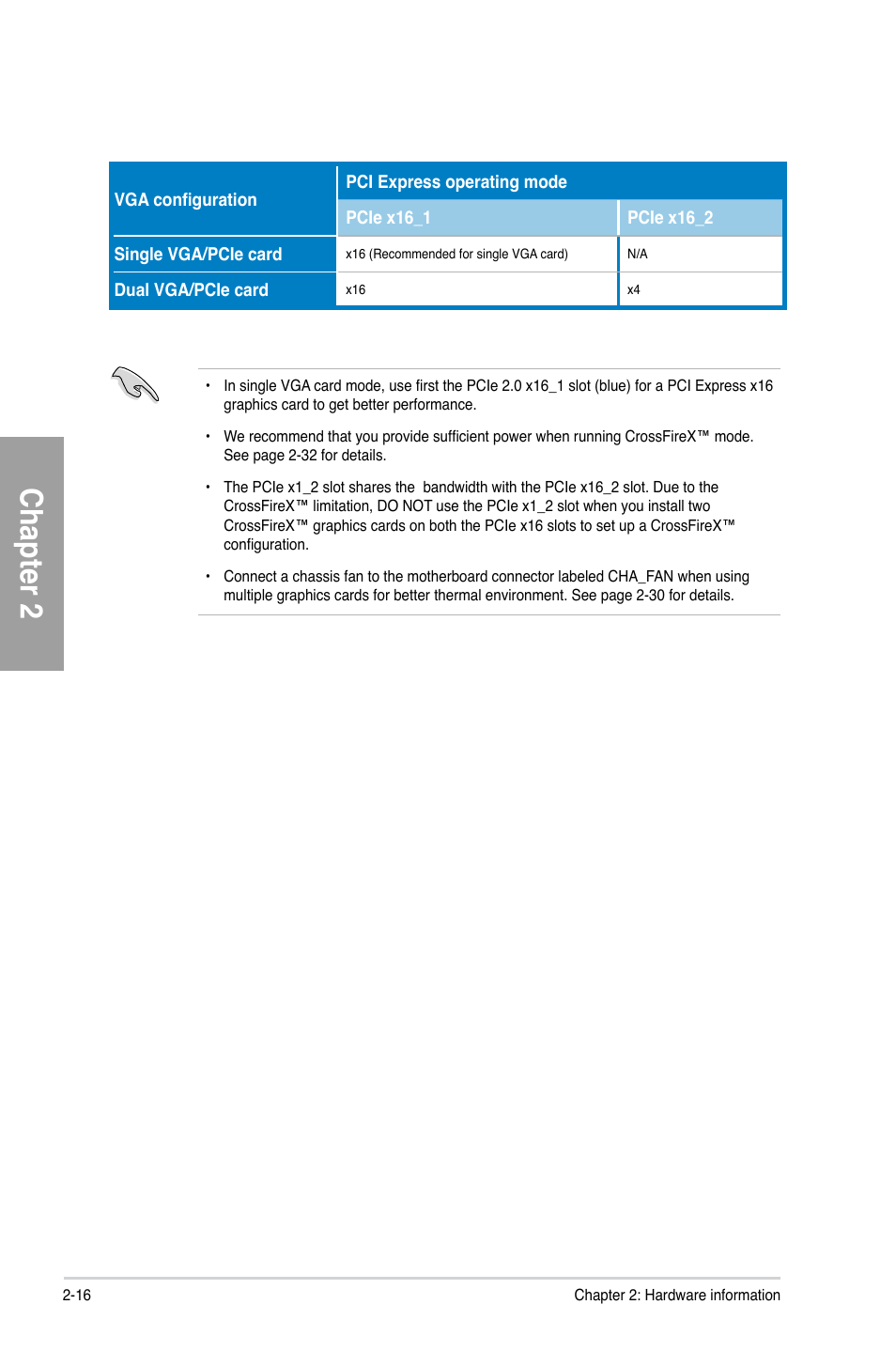 Chapter 2 | Asus F1A75-V PRO User Manual | Page 36 / 124