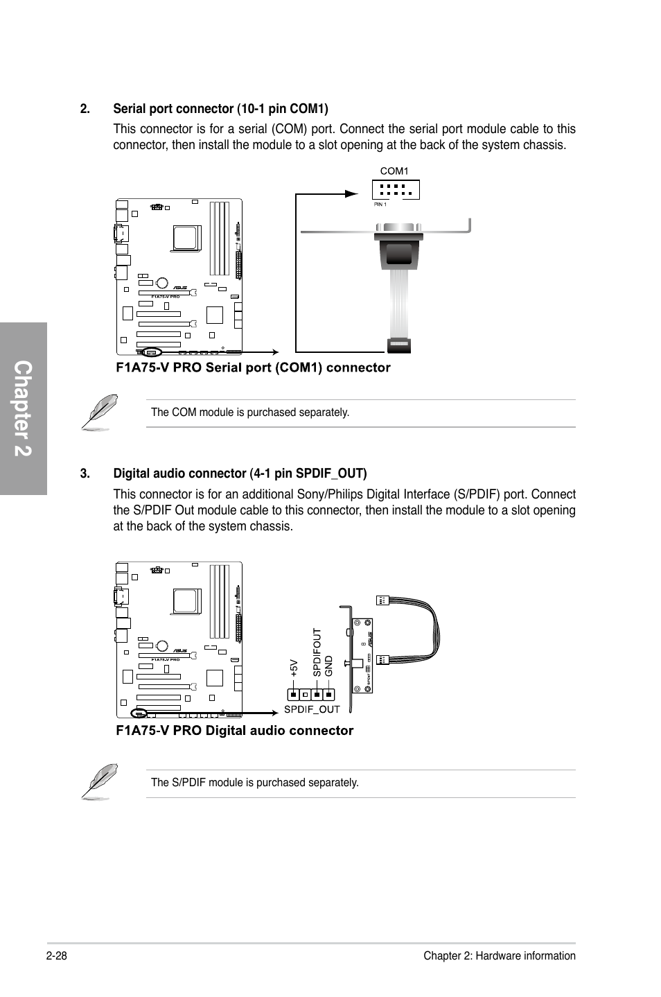 Chapter 2 | Asus F1A75-V PRO User Manual | Page 48 / 124