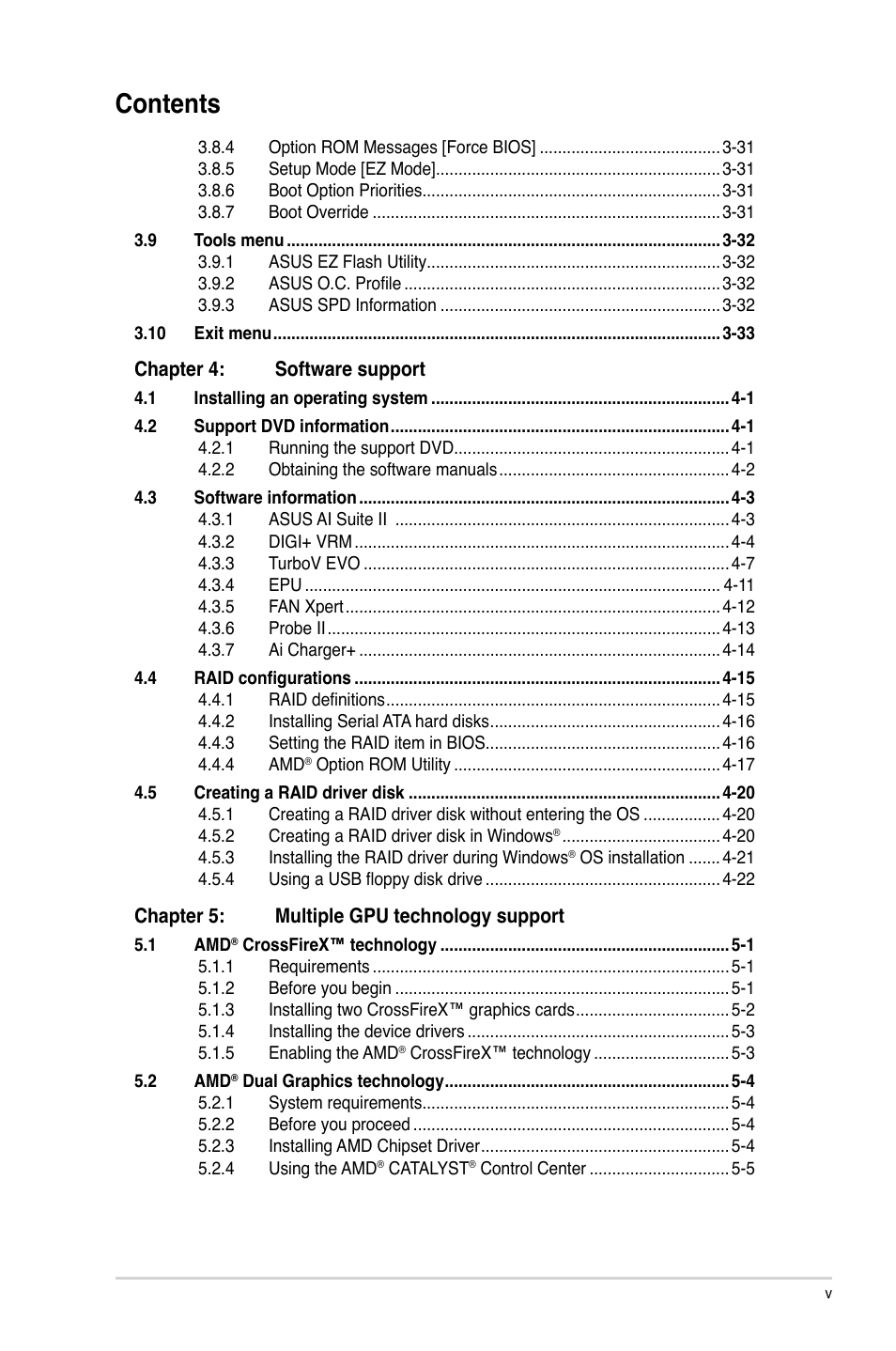 Asus F1A75-V PRO User Manual | Page 5 / 124