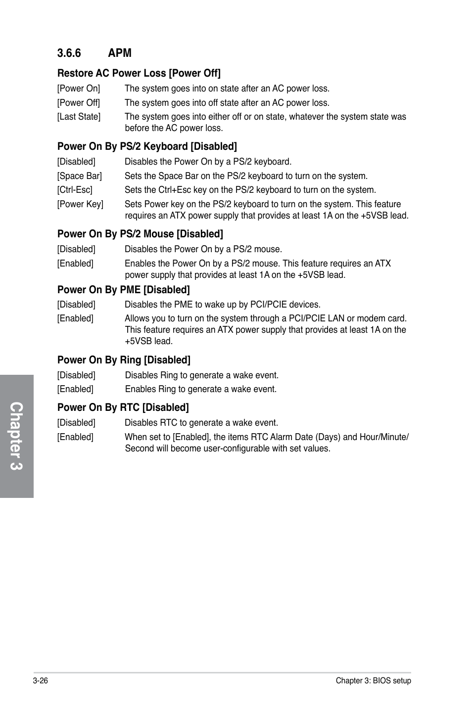 6 apm, Apm -26, Chapter 3 | Asus F1A75-V PRO User Manual | Page 84 / 124