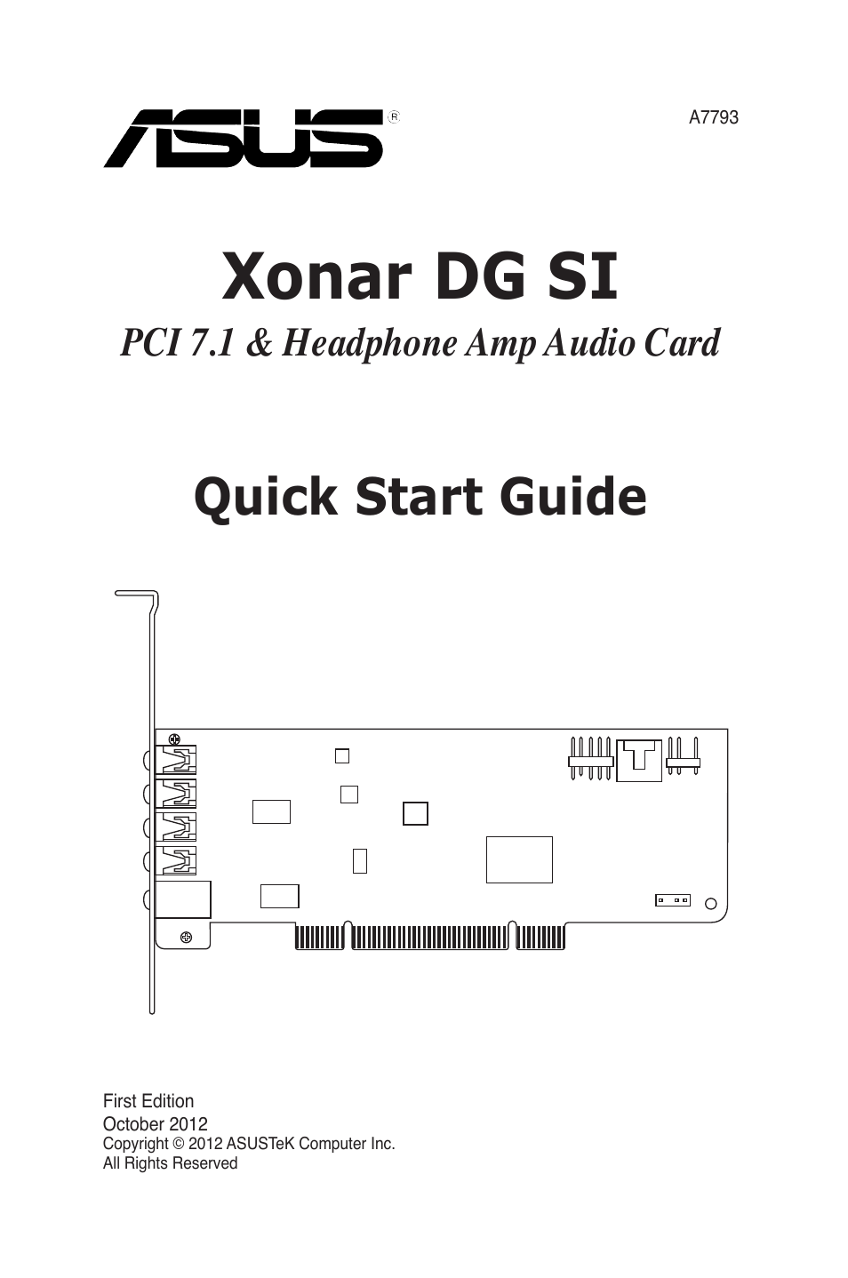 Asus Xonar DG SI User Manual | 23 pages