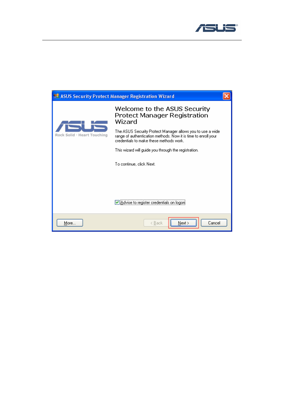 3 register asus security protect manager | Asus Security Protect Manager User Manual | Page 7 / 14