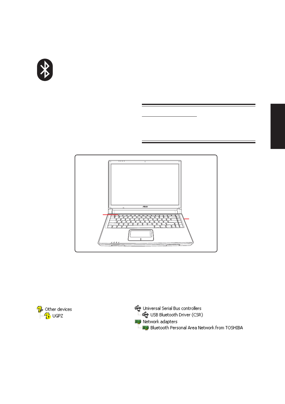 Bluetooth | Asus W3Z User Manual | Page 23 / 106