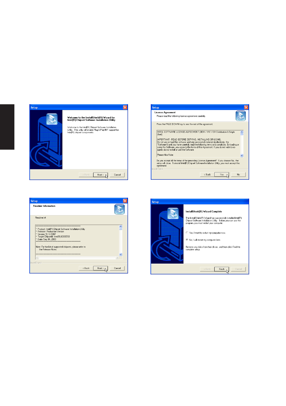 Inf update driver setup | Asus W3Z User Manual | Page 28 / 106