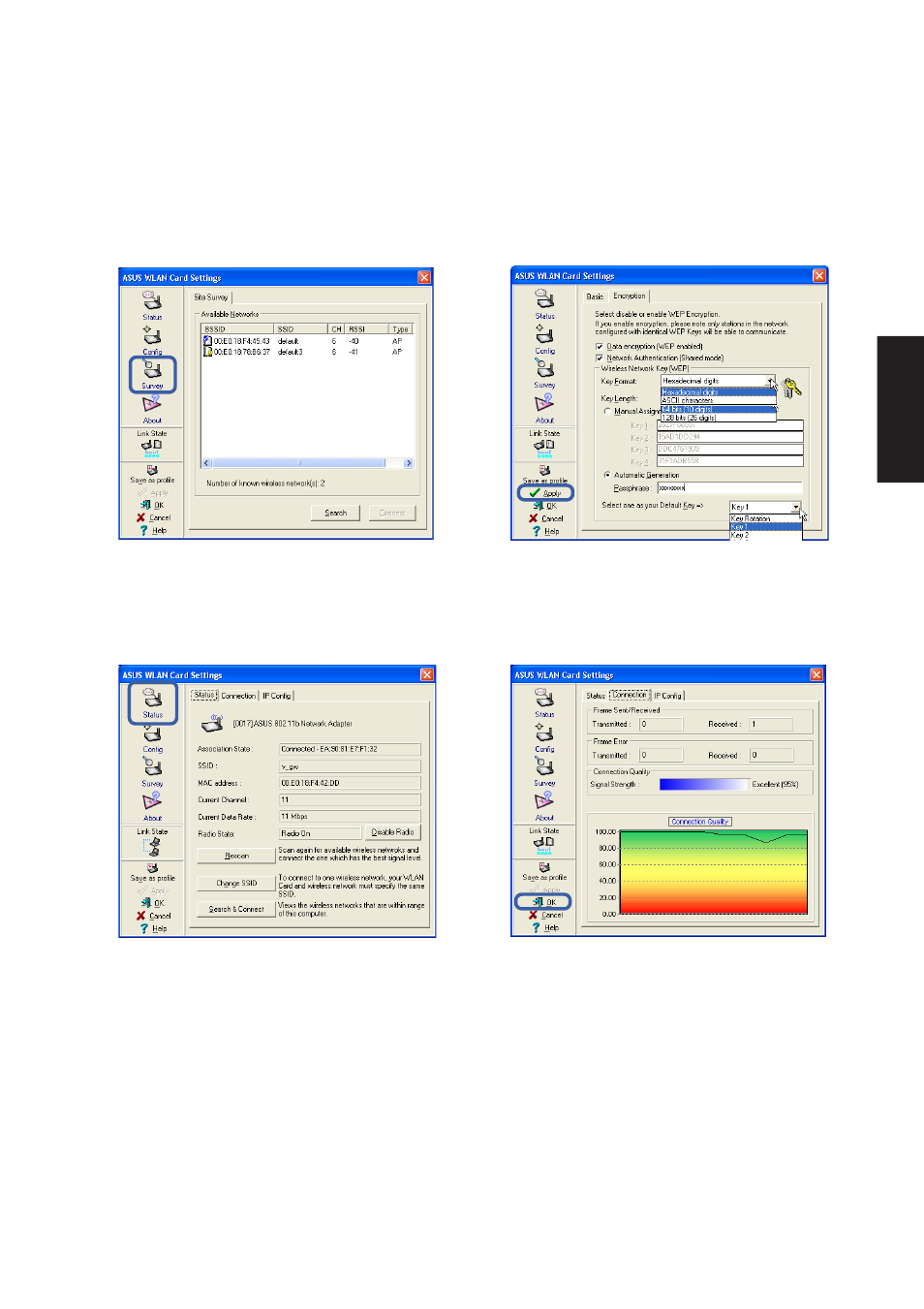 Asus wlan utility quick start (cont.) | Asus W3Z User Manual | Page 39 / 106