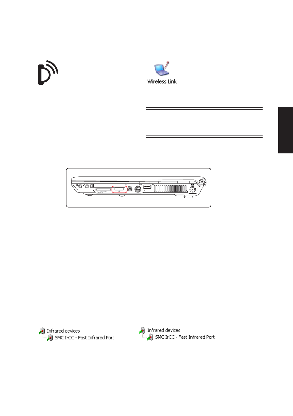 Ir (infrared) | Asus W3Z User Manual | Page 41 / 106