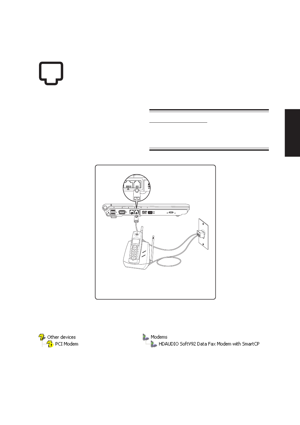 Modem | Asus W3Z User Manual | Page 51 / 106