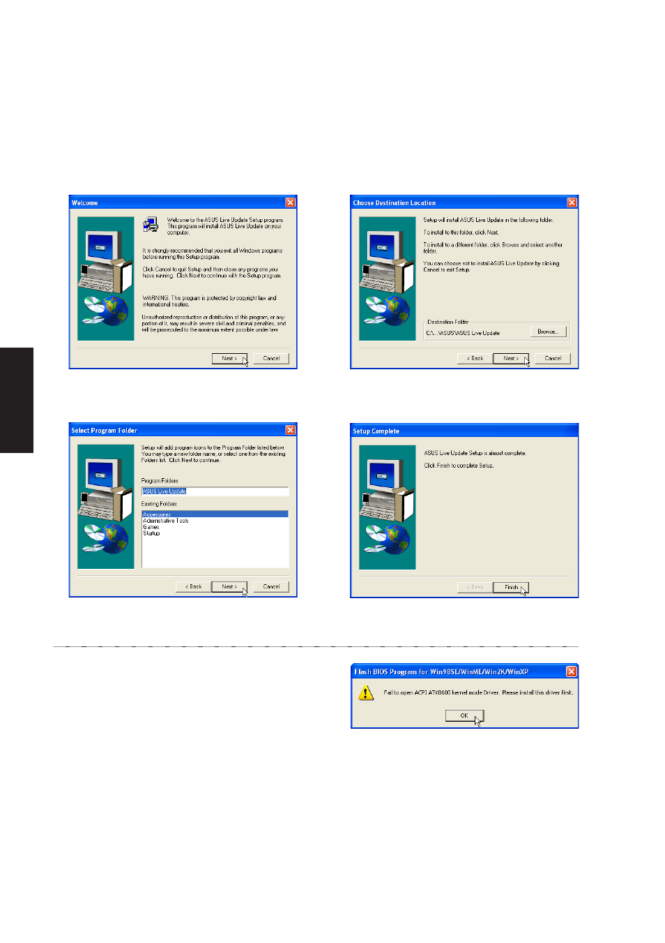 Liveupdate setup | Asus W3Z User Manual | Page 62 / 106