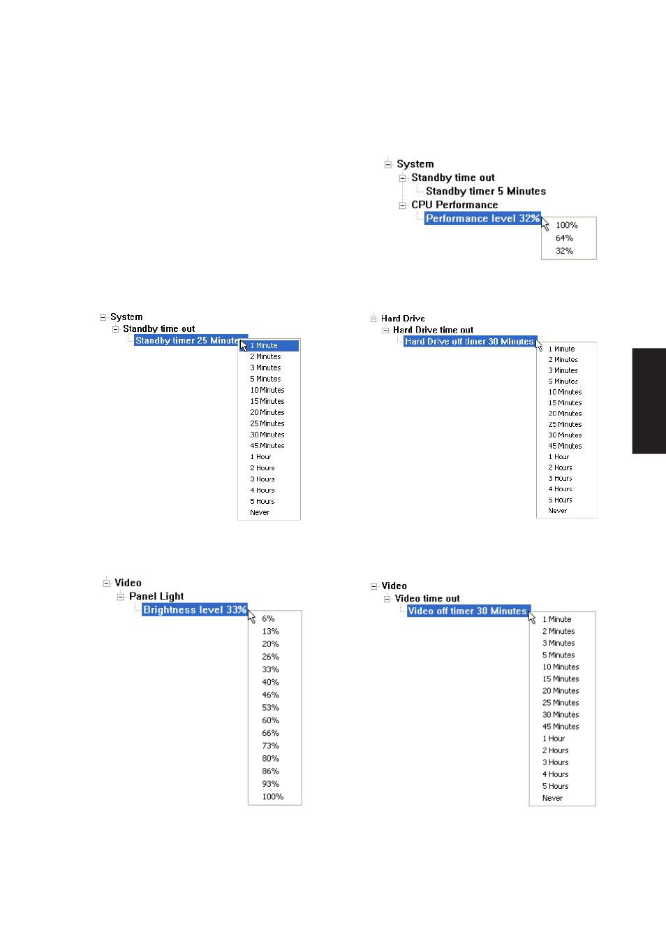 Power saving details | Asus W3Z User Manual | Page 75 / 106