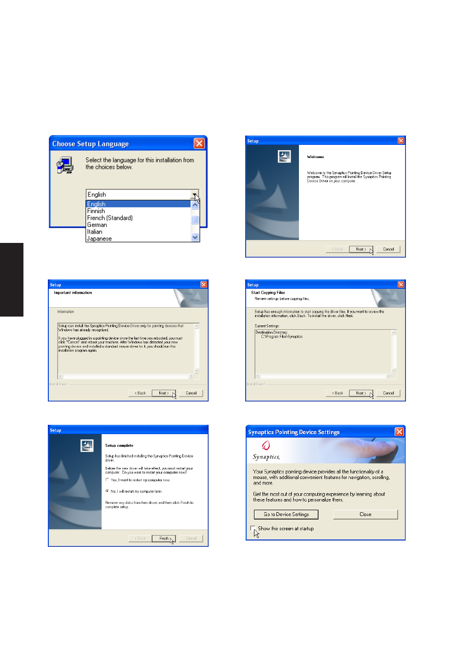 Touchpad setup | Asus W3Z User Manual | Page 84 / 106