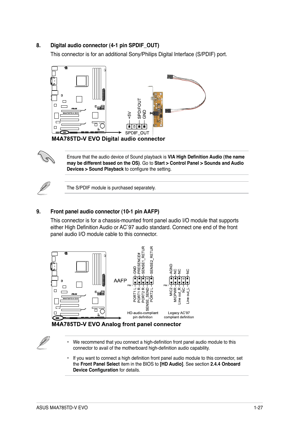 Asus M4A785TD-V EVO/U3S6 User Manual | Page 39 / 64