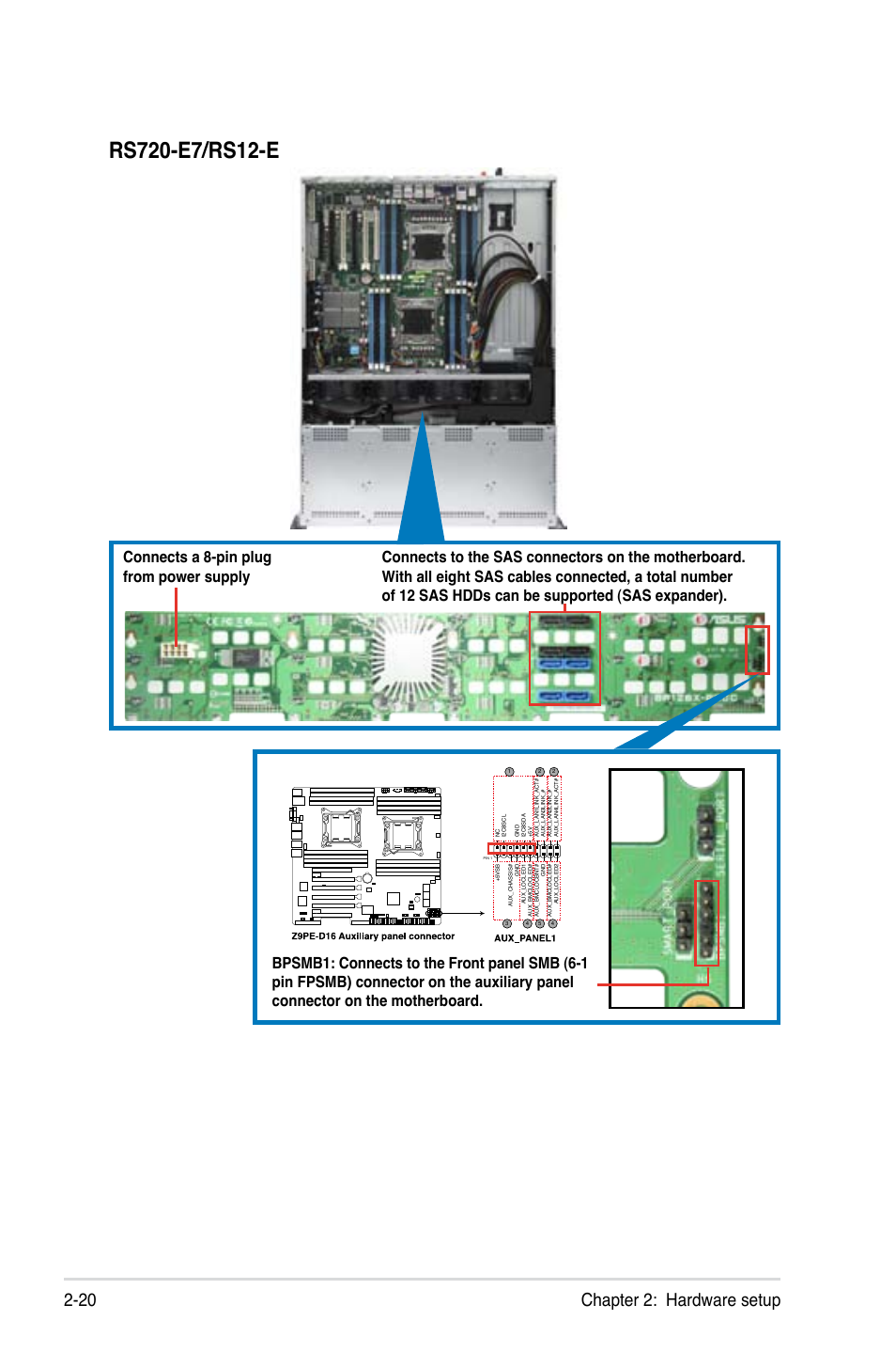 Chapter 2: hardware setup 2-20 | Asus RS720-E7/RS12 User Manual | Page 40 / 190