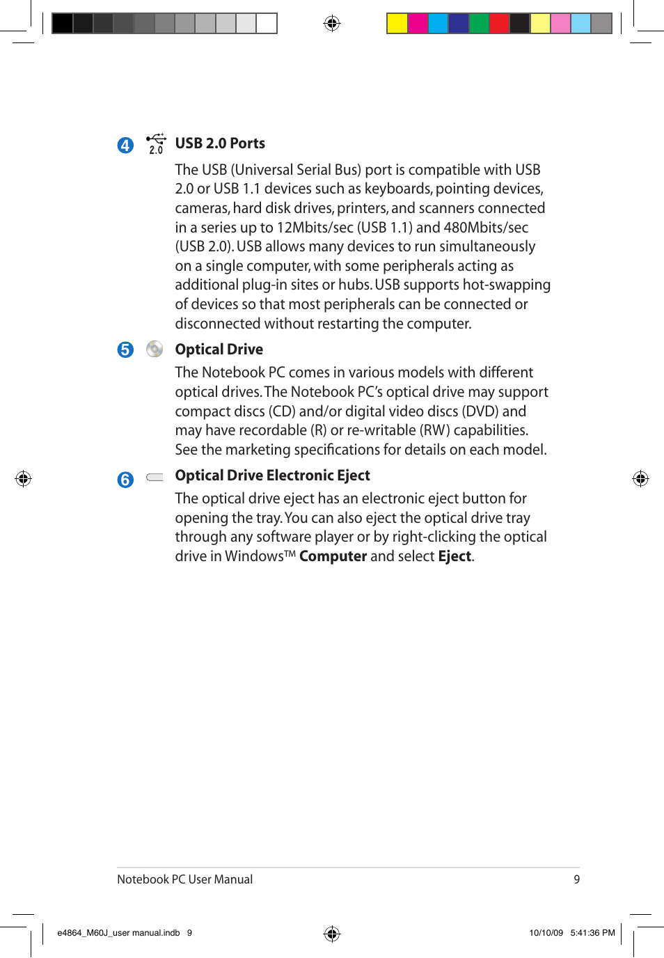 Asus M60J User Manual | Page 11 / 28