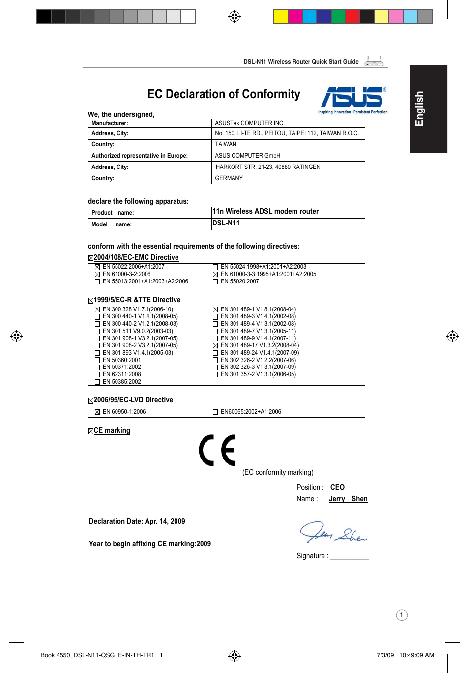 Asus DSL-N11 User Manual | 19 pages