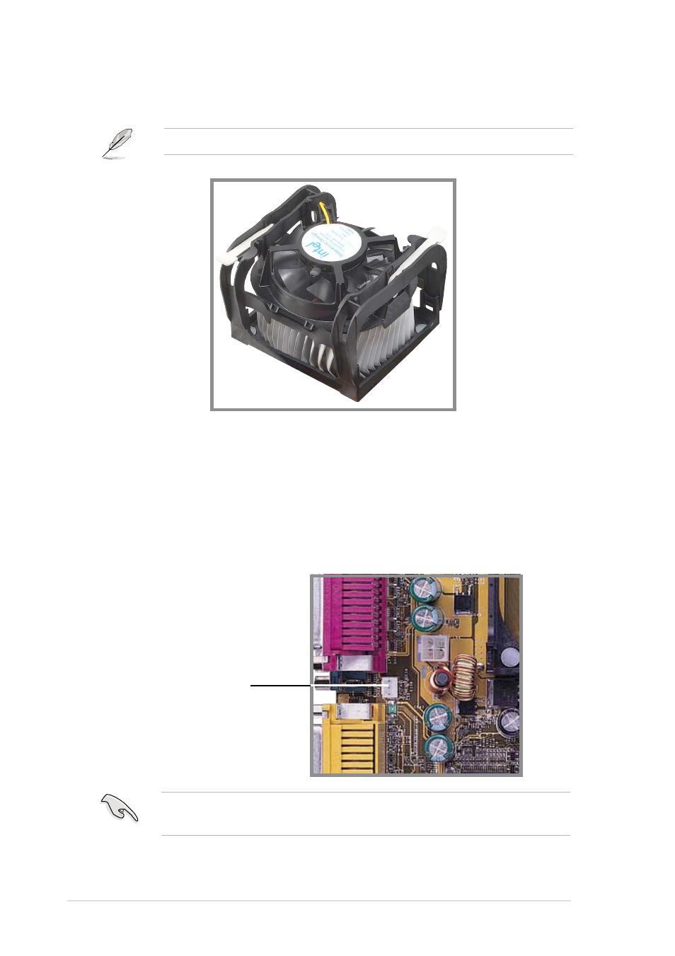 4 connecting the cpu fan cable | Asus P4S533 User Manual | Page 28 / 132