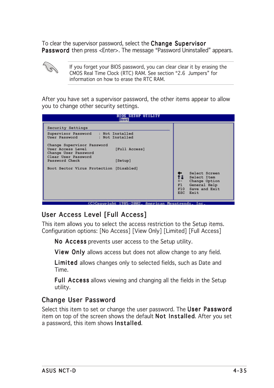 Asus NCT-D User Manual | Page 105 / 112