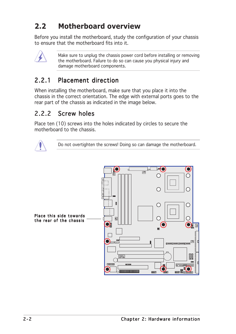 2 motherboard overview | Asus NCT-D User Manual | Page 24 / 112