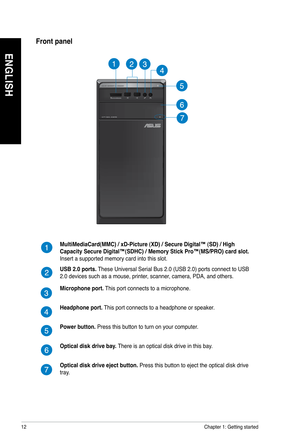 En gl is h en gl is h en gl is h en gl is h | Asus M11AD User Manual | Page 12 / 87