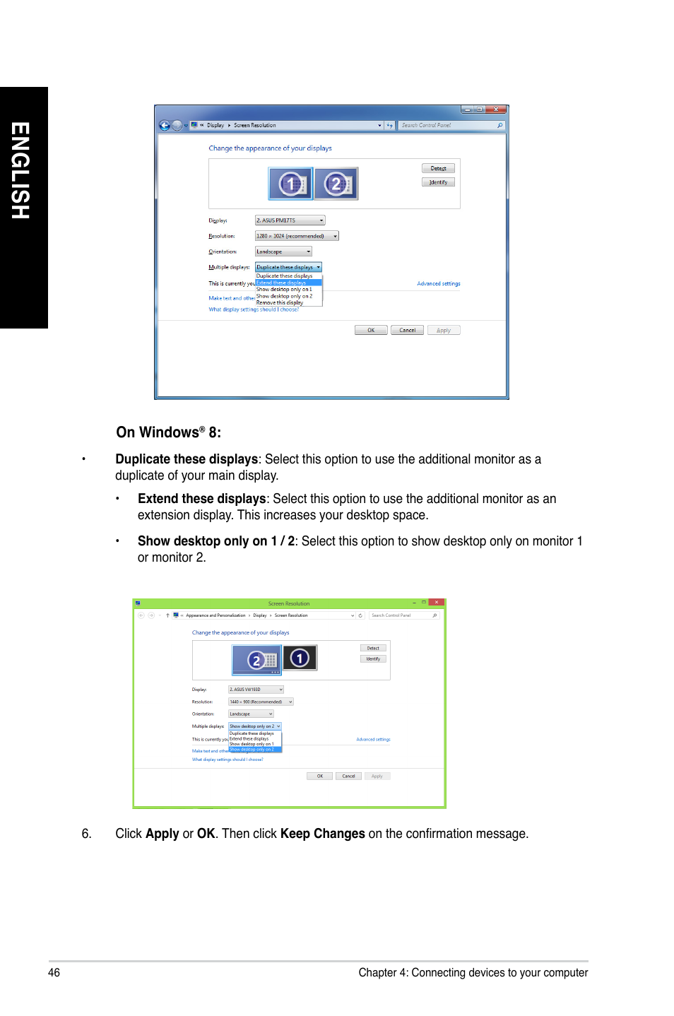 En gl is h en gl is h en gl is h en gl is h | Asus M11AD User Manual | Page 46 / 87