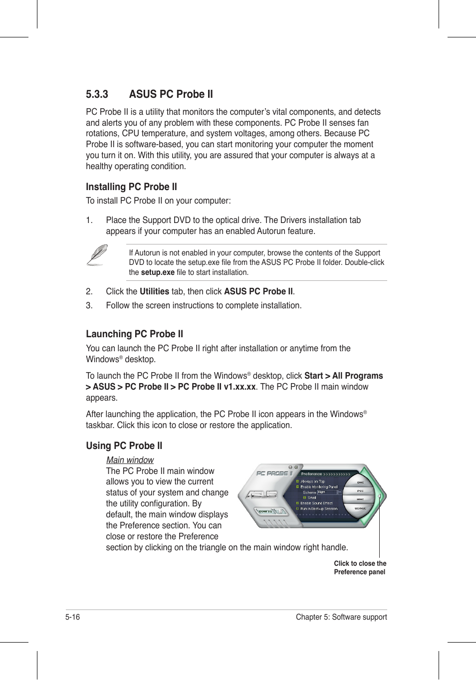 3 asus pc probe ii | Asus P5N32-E SLI Plus User Manual | Page 132 / 158