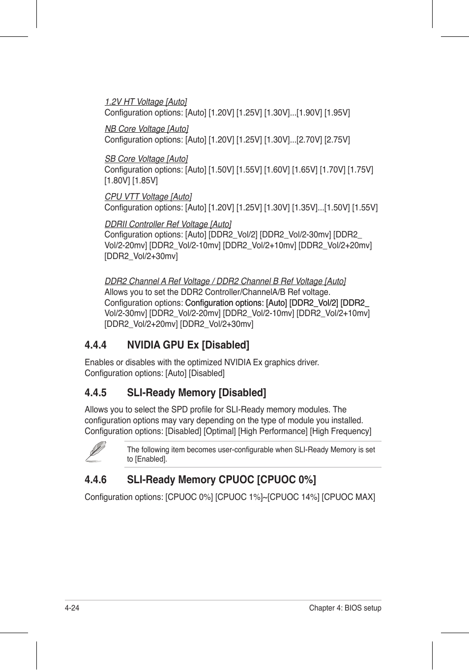 4 nvidia gpu ex [disabled | Asus P5N32-E SLI Plus User Manual | Page 92 / 158