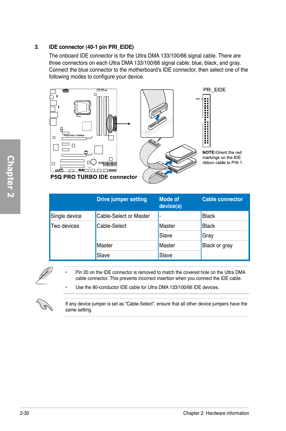 Chapter 2 | Asus P5Q PRO TURBO User Manual | Page 50 / 124