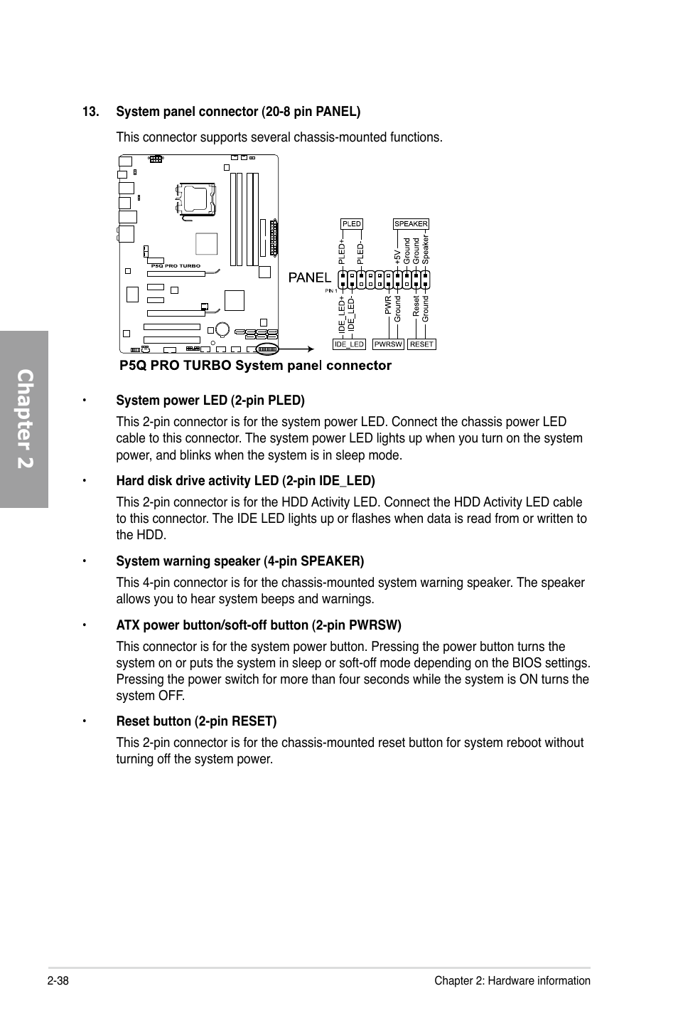 Chapter 2 | Asus P5Q PRO TURBO User Manual | Page 58 / 124