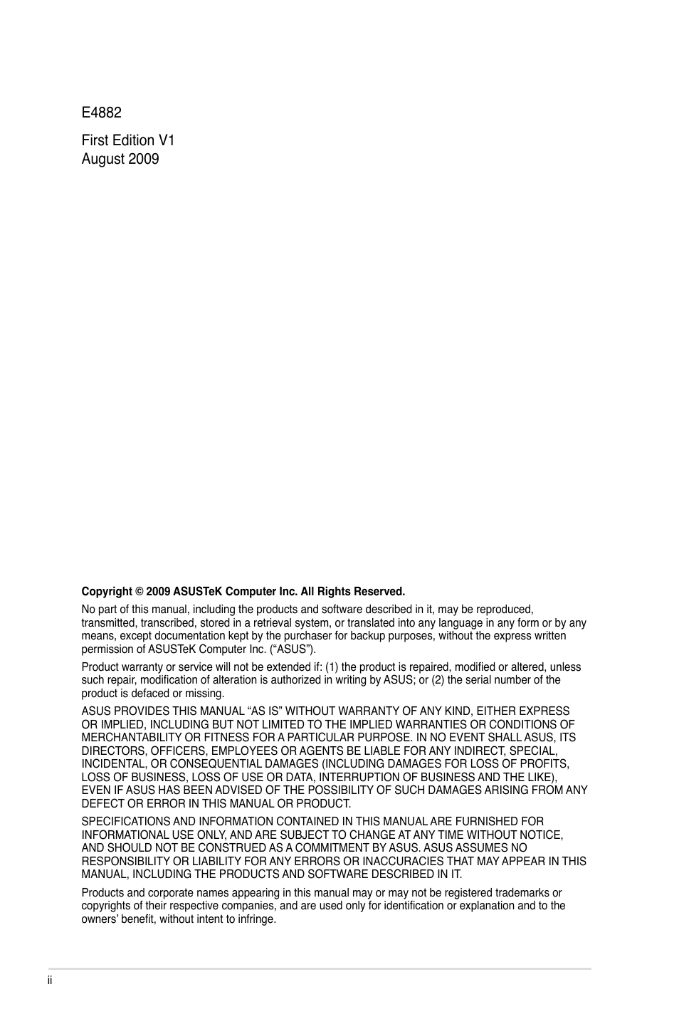 Asus P7P55D LE User Manual | Page 2 / 68