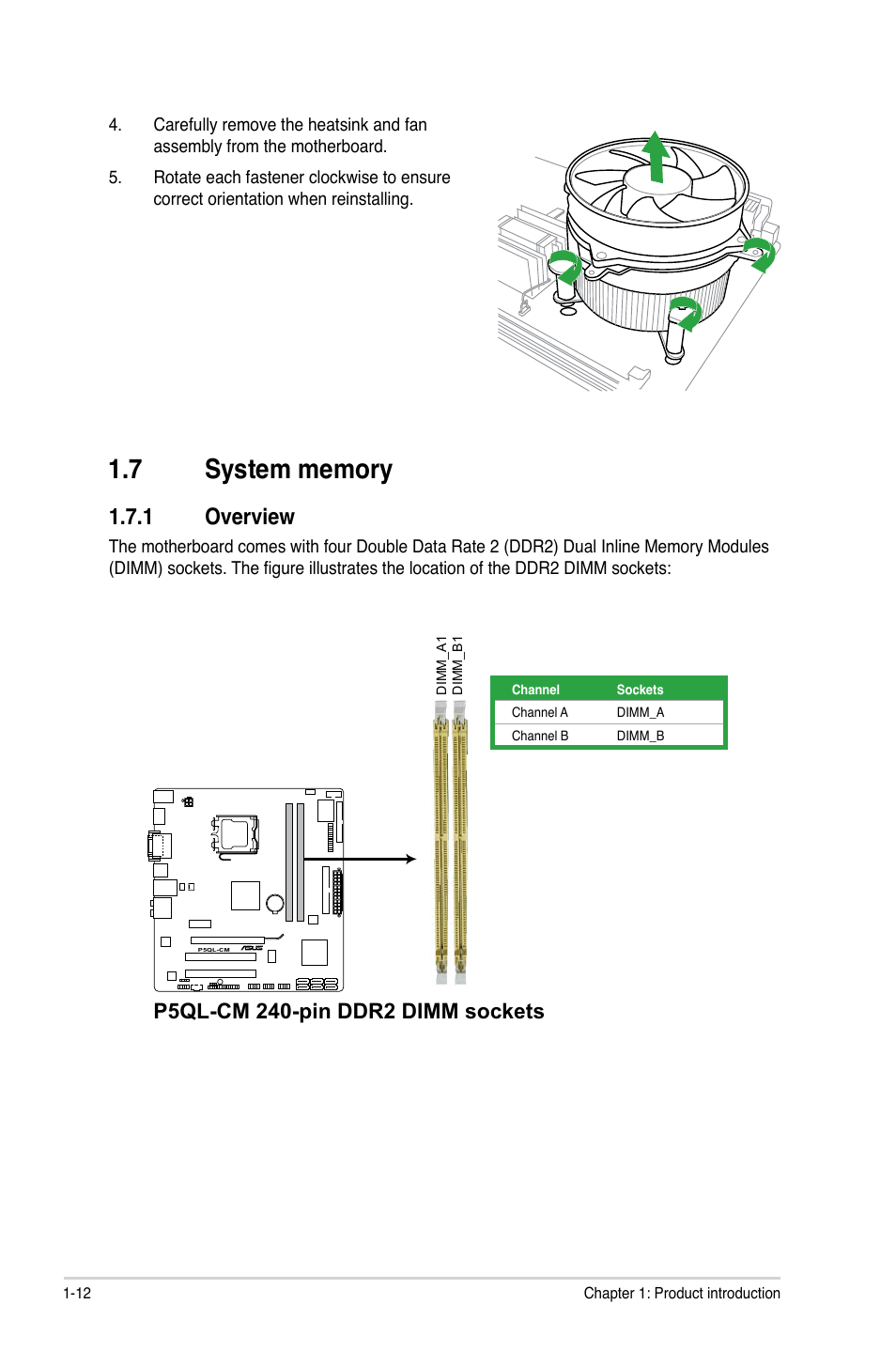 1 overview | Asus P5QL-CM User Manual | Page 22 / 60