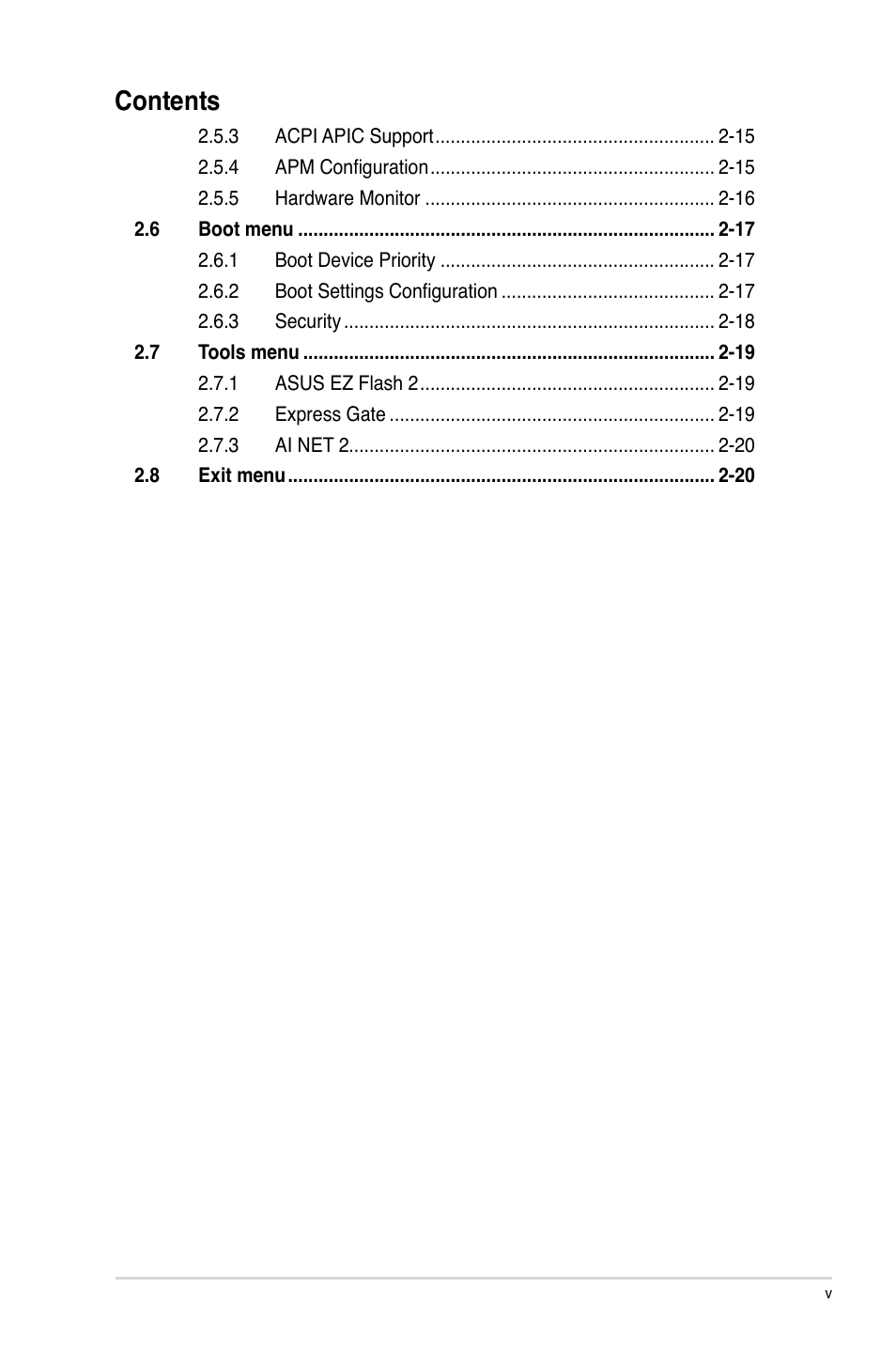 Asus P5QL-CM User Manual | Page 5 / 60