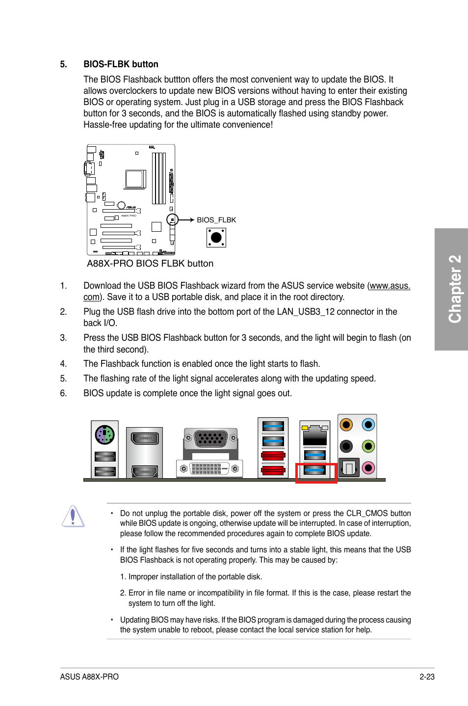 Chapter 2 | Asus A88X-PRO User Manual | Page 43 / 142