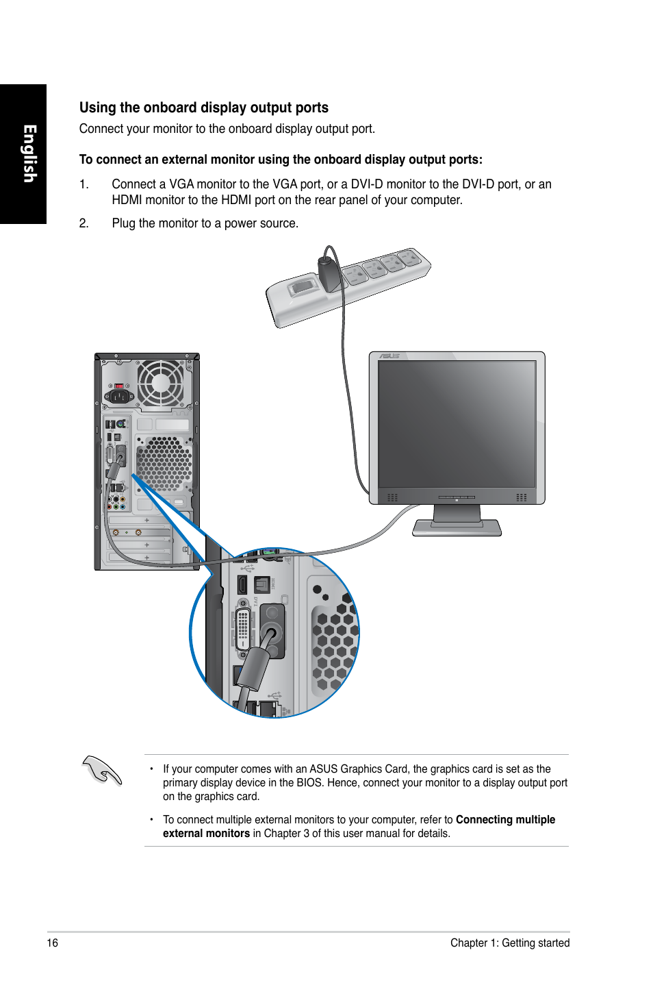 English | Asus CM1740 User Manual | Page 16 / 198