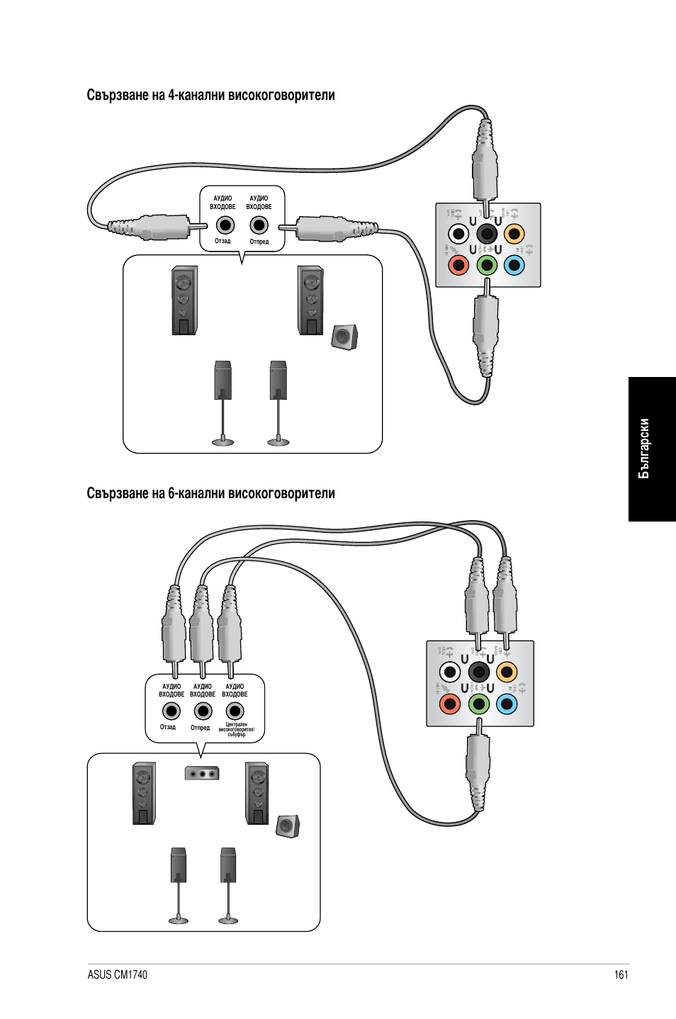 Български | Asus CM1740 User Manual | Page 161 / 198