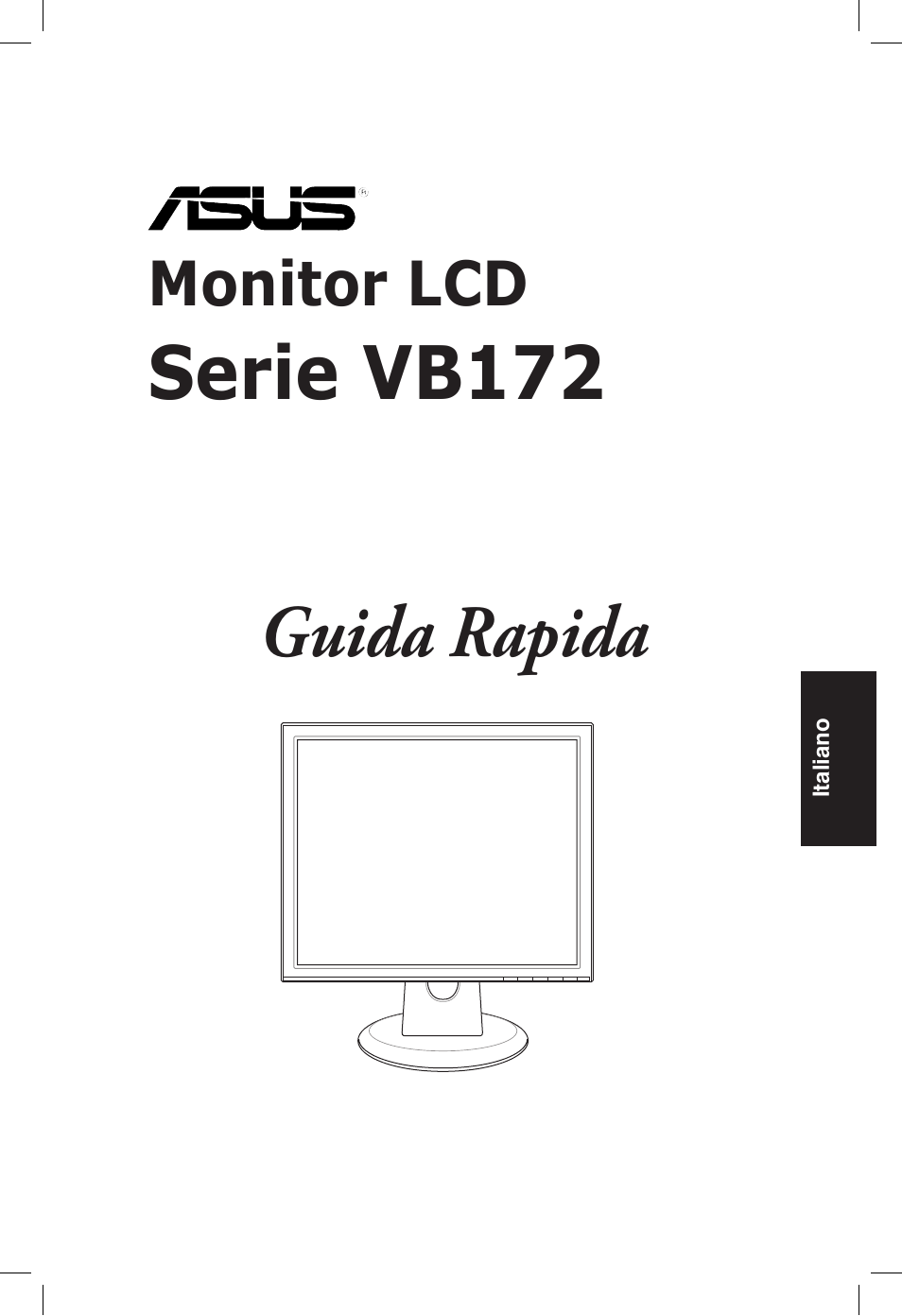 Serie vb172, Guida rapida | Asus VB172T User Manual | Page 15 / 102